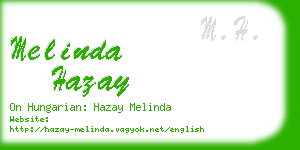 melinda hazay business card